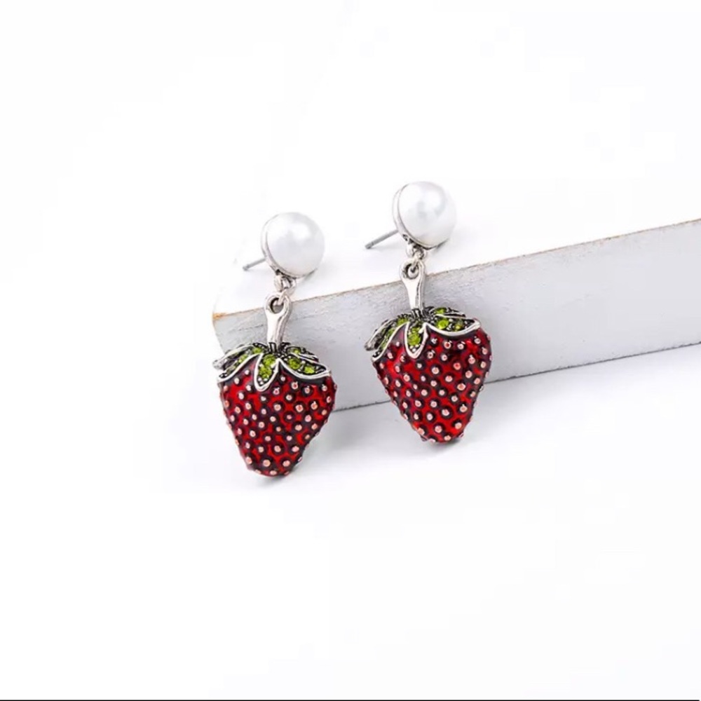 Strawberry earrings